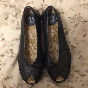 Fly London Yaff Peep-toe Wedges